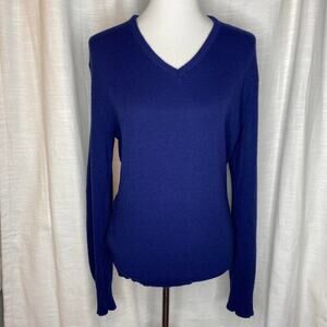Vintage Puritan V-Neck Sweater (M)